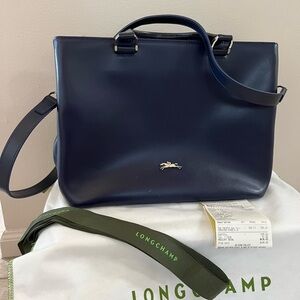 Longchamp Honore 404 Blue Tote & Cossbody